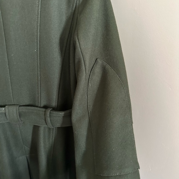DKNY wool trench pea coat - hunter green - Picture 9 of 15